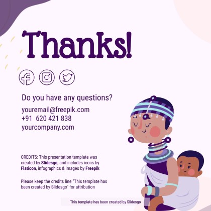 여성의 날 소셜 미디어 프레젠테이션 템플릿