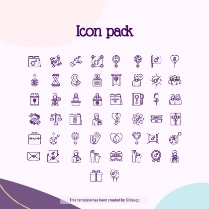 여성의 날 소셜 미디어 프레젠테이션 템플릿