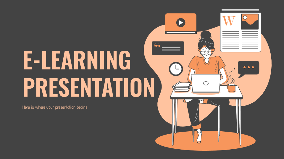 E Learning Presentation Google Slides And Powerpoint Template