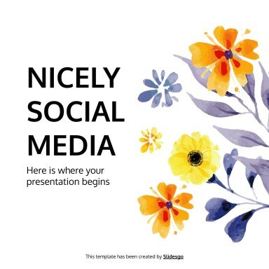 Plantilla de presentación Nicely Social Media
