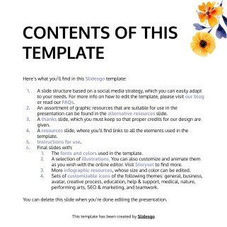 Plantilla de presentación Nicely Social Media