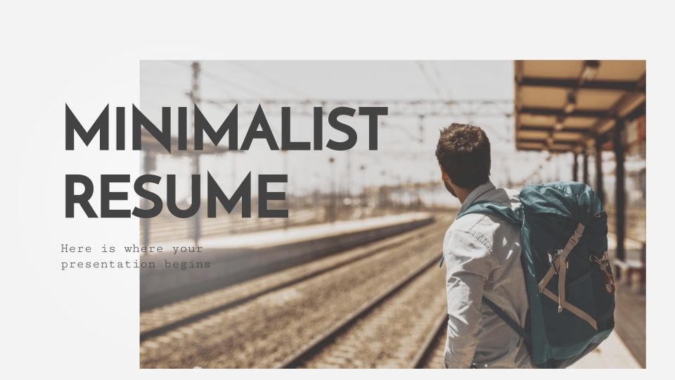 CV minimaliste Modèles de présentation