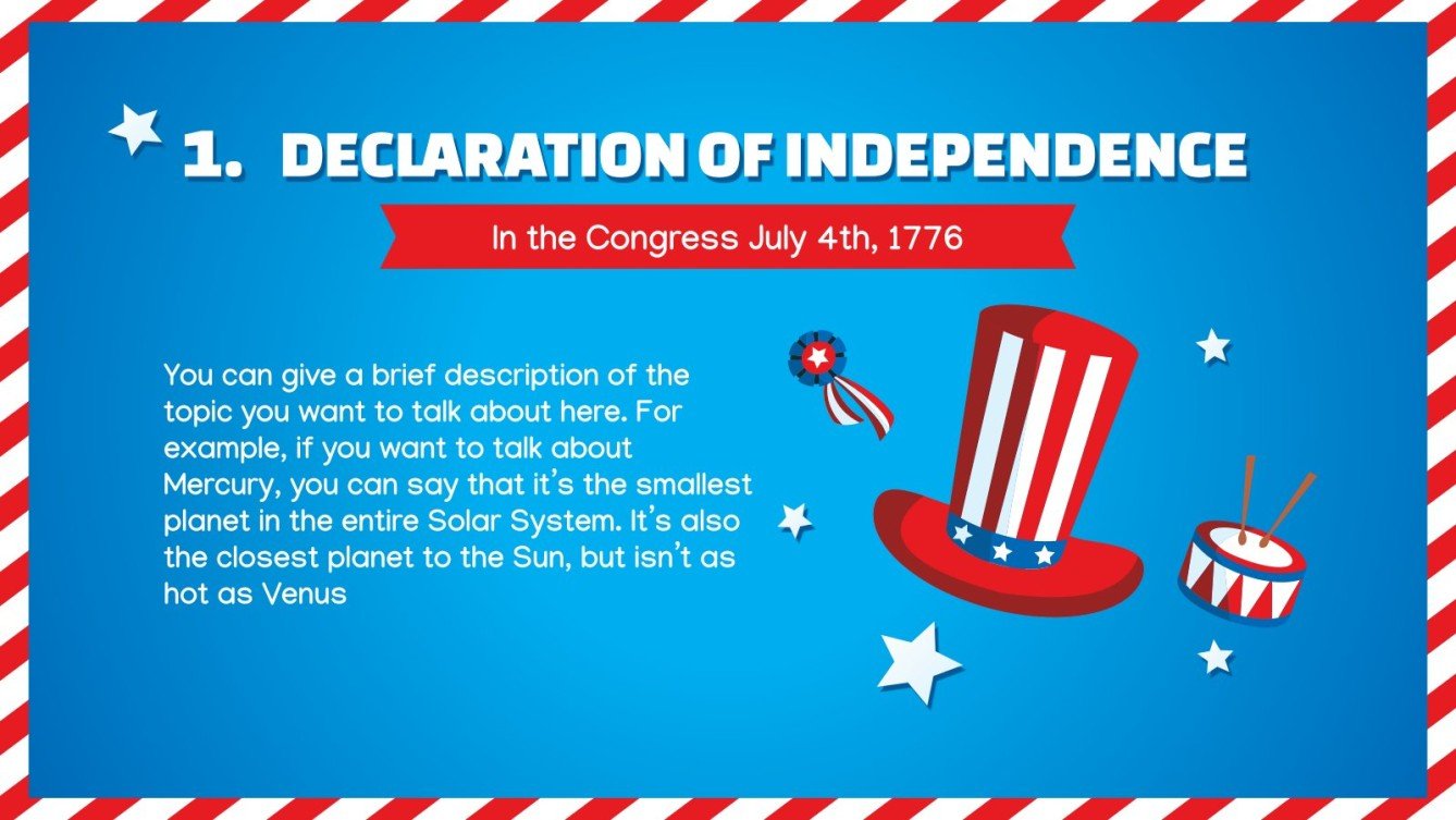 Top 10 Great Events in American History Google Slides