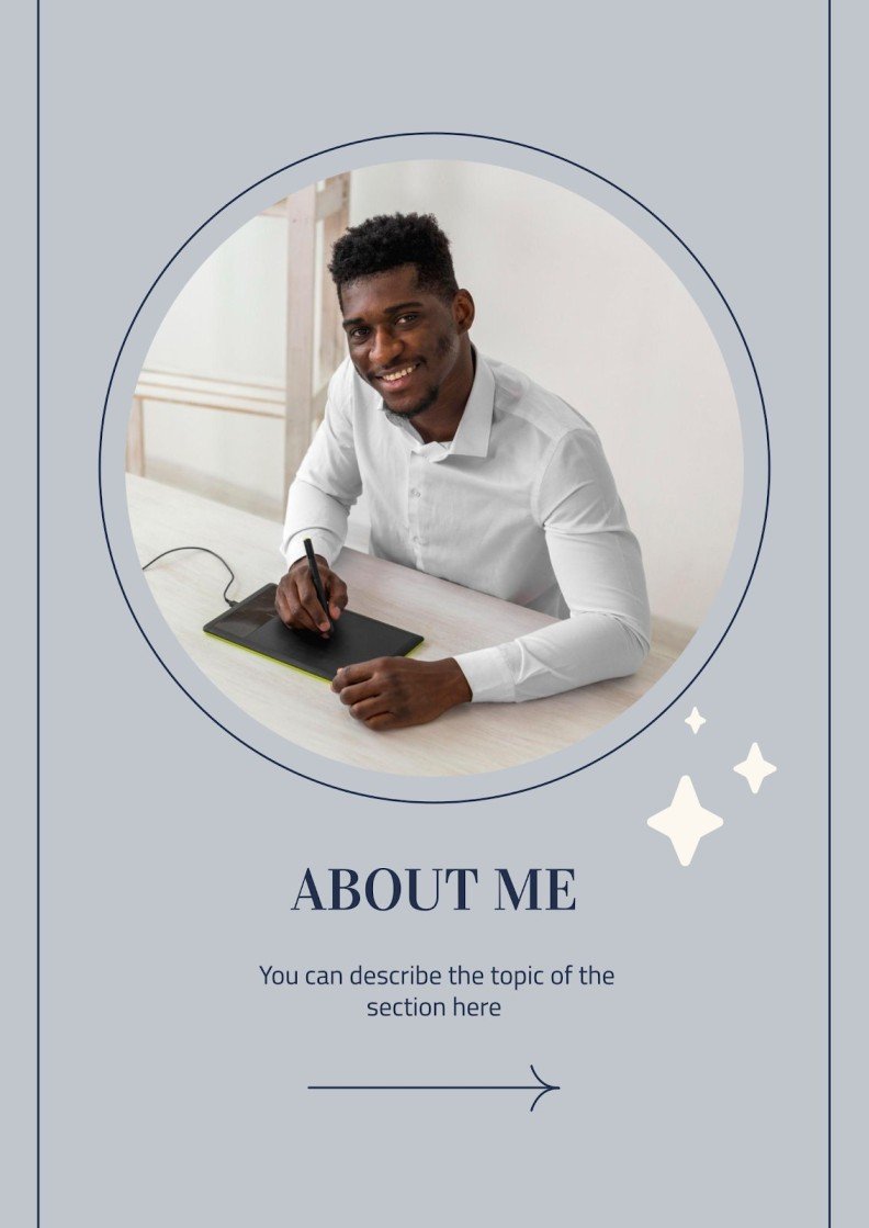 Simple &amp; Printable Portfolio for Designers | Google Slides