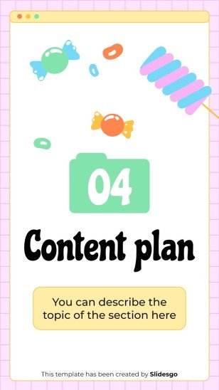 Cute Candycore Toodle Aesthetics IG Posts presentation template 