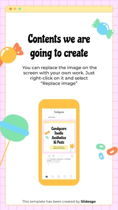 Cute Candycore Toodle Aesthetics IG Posts presentation template 
