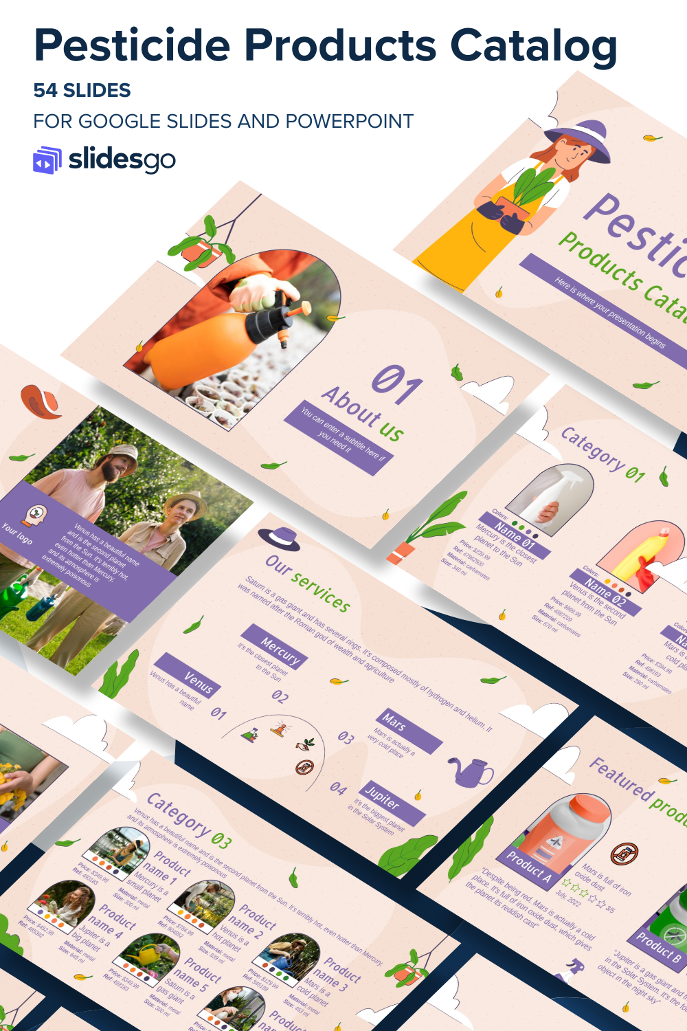 Pesticide Products Catalog Google Slides & PPT