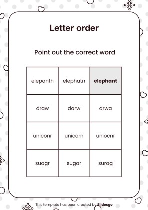 Printable Dyslexia Worksheets for Pre-K presentation template 