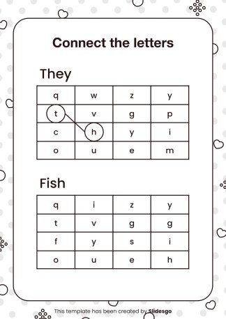 Printable Dyslexia Worksheets for Pre-K presentation template 