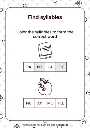 Printable Dyslexia Worksheets for Pre-K presentation template 