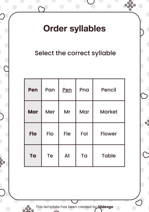 Printable Dyslexia Worksheets for Pre-K presentation template 