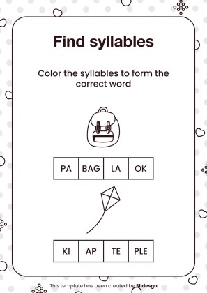 Printable Dyslexia Worksheets for Pre-K presentation template 