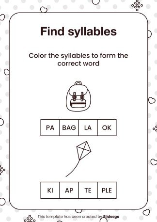 Printable Dyslexia Worksheets for Pre-K presentation template 