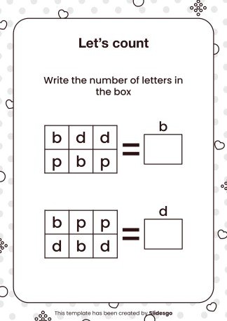 Printable Dyslexia Worksheets for Pre-K presentation template 