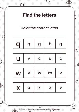 Printable Dyslexia Worksheets for Pre-K presentation template 