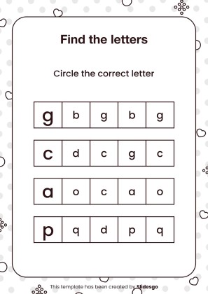 Printable Dyslexia Worksheets for Pre-K presentation template 