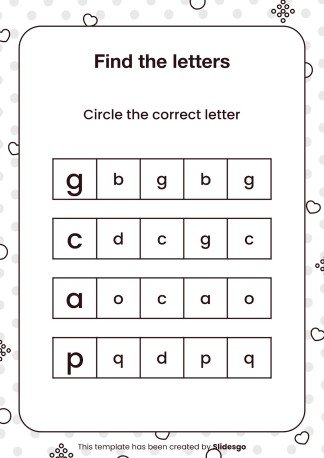 Printable Dyslexia Worksheets for Pre-K presentation template 