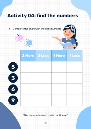 Printable Dyscalculia Worksheets for Pre-K presentation template 