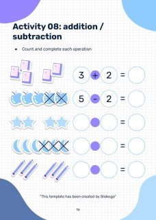 Printable Dyscalculia Worksheets for Pre-K presentation template 