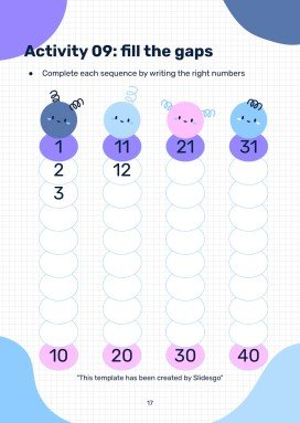 Printable Dyscalculia Worksheets for Pre-K presentation template 
