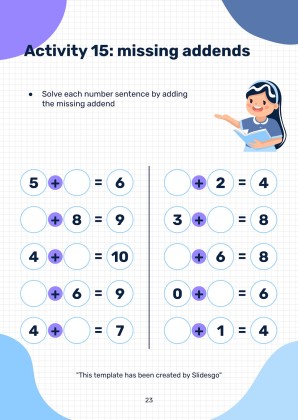 Printable Dyscalculia Worksheets for Pre-K presentation template 