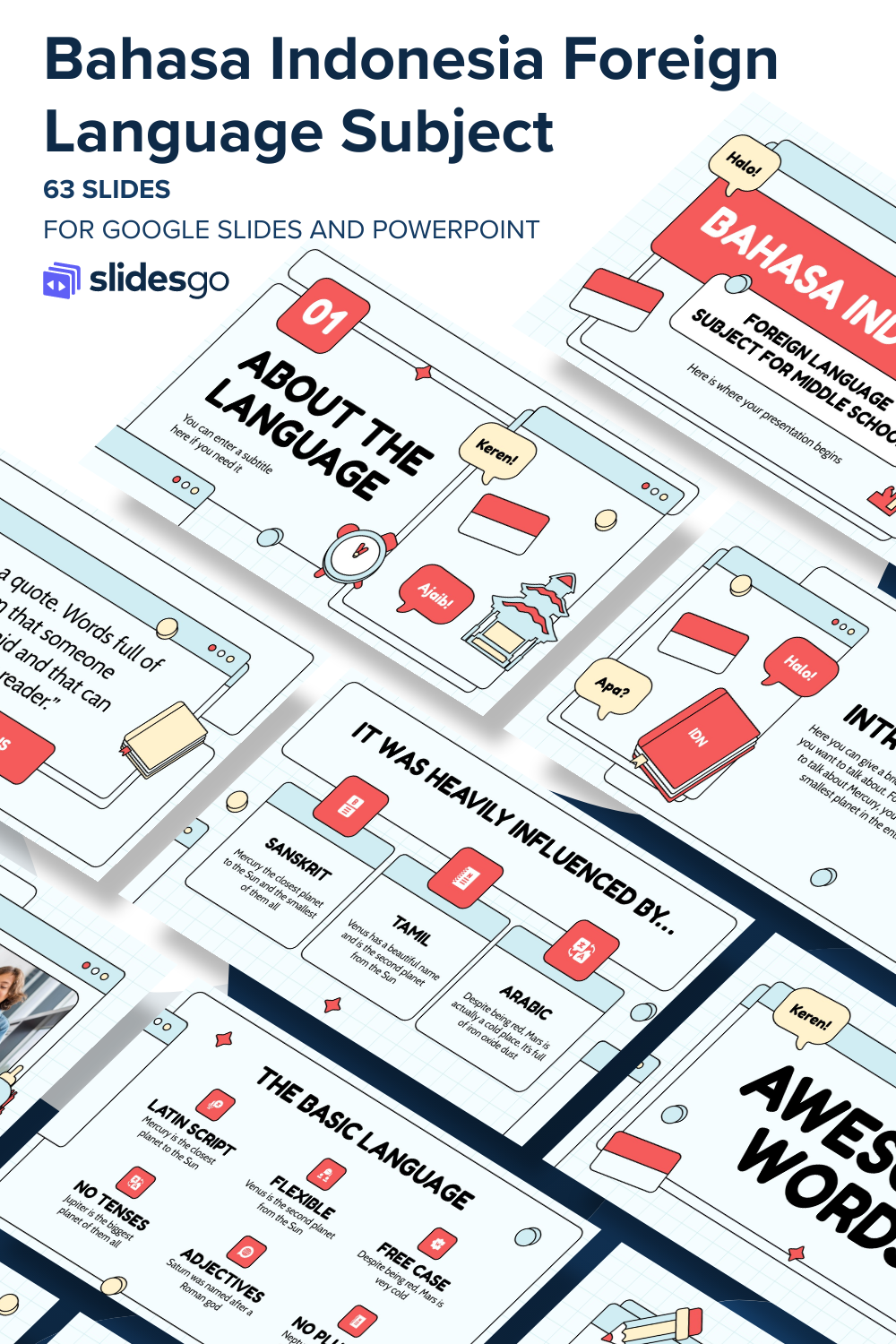 Bahasa Indonesia for Middle School | Google Slides & PPT