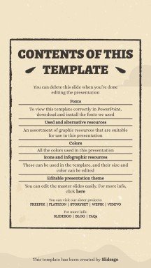 Instagram-Posts aus dem Wilder Westen Präsentationsvorlage