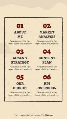 Instagram-Posts aus dem Wilder Westen Präsentationsvorlage