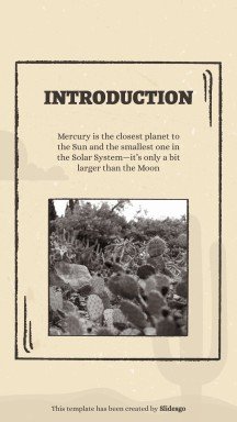 Instagram-Posts aus dem Wilder Westen Präsentationsvorlage