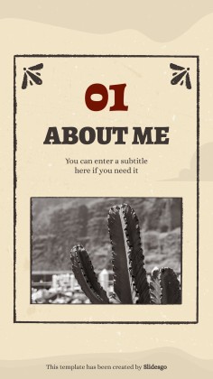 Instagram-Posts aus dem Wilder Westen Präsentationsvorlage