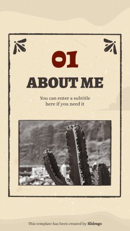 Instagram-Posts aus dem Wilder Westen Präsentationsvorlage