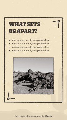 Instagram-Posts aus dem Wilder Westen Präsentationsvorlage