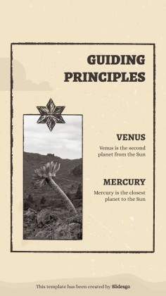 Instagram-Posts aus dem Wilder Westen Präsentationsvorlage