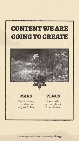 Instagram-Posts aus dem Wilder Westen Präsentationsvorlage