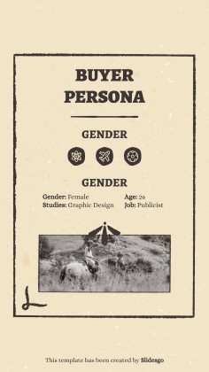 Instagram-Posts aus dem Wilder Westen Präsentationsvorlage