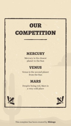 Instagram-Posts aus dem Wilder Westen Präsentationsvorlage