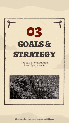 Instagram-Posts aus dem Wilder Westen Präsentationsvorlage