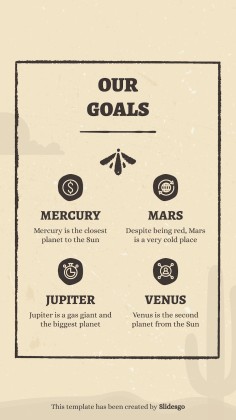 Instagram-Posts aus dem Wilder Westen Präsentationsvorlage