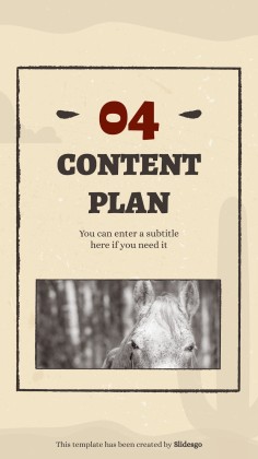 Instagram-Posts aus dem Wilder Westen Präsentationsvorlage