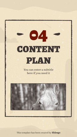 Instagram-Posts aus dem Wilder Westen Präsentationsvorlage