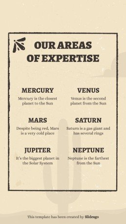 Instagram-Posts aus dem Wilder Westen Präsentationsvorlage