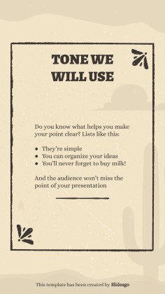 Instagram-Posts aus dem Wilder Westen Präsentationsvorlage