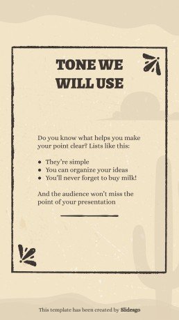 Instagram-Posts aus dem Wilder Westen Präsentationsvorlage