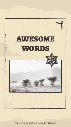 Instagram-Posts aus dem Wilder Westen Präsentationsvorlage