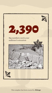 Instagram-Posts aus dem Wilder Westen Präsentationsvorlage