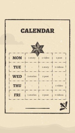 Instagram-Posts aus dem Wilder Westen Präsentationsvorlage