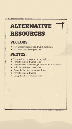 Instagram-Posts aus dem Wilder Westen Präsentationsvorlage