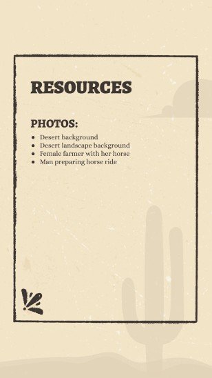 Instagram-Posts aus dem Wilder Westen Präsentationsvorlage