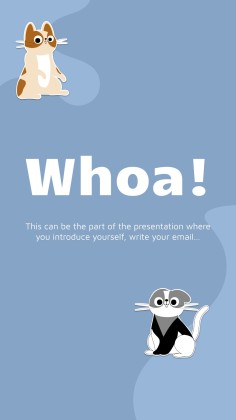 Instagram-Posts über Katzen für das Marketing Präsentationsvorlage