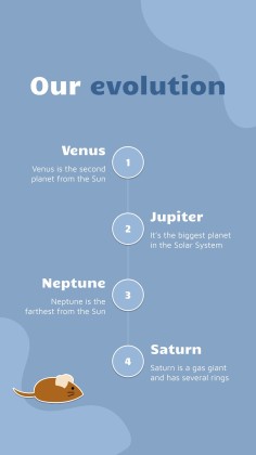 Instagram-Posts über Katzen für das Marketing Präsentationsvorlage